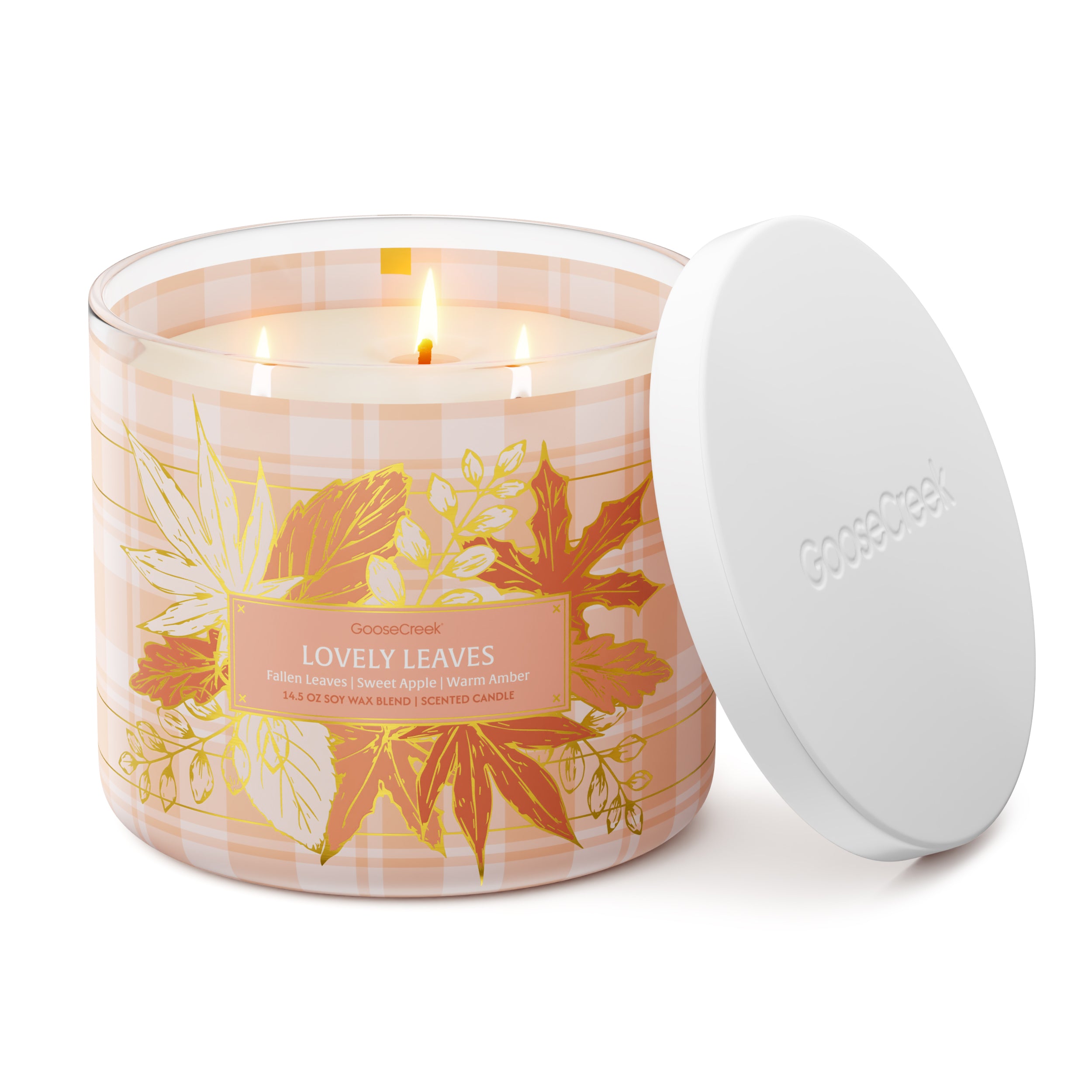 Lovely Leaves 3-Wick Candle - Image 3