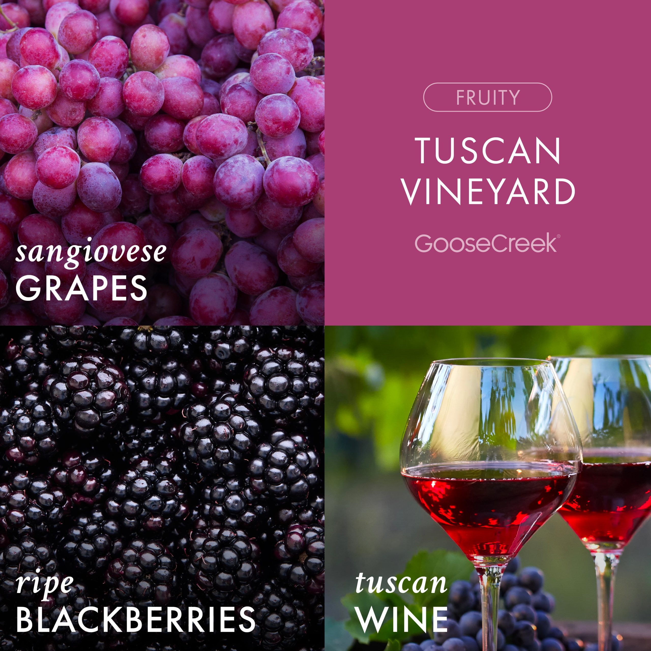 Tuscan Vineyard 3-Wick Candle - Image 2