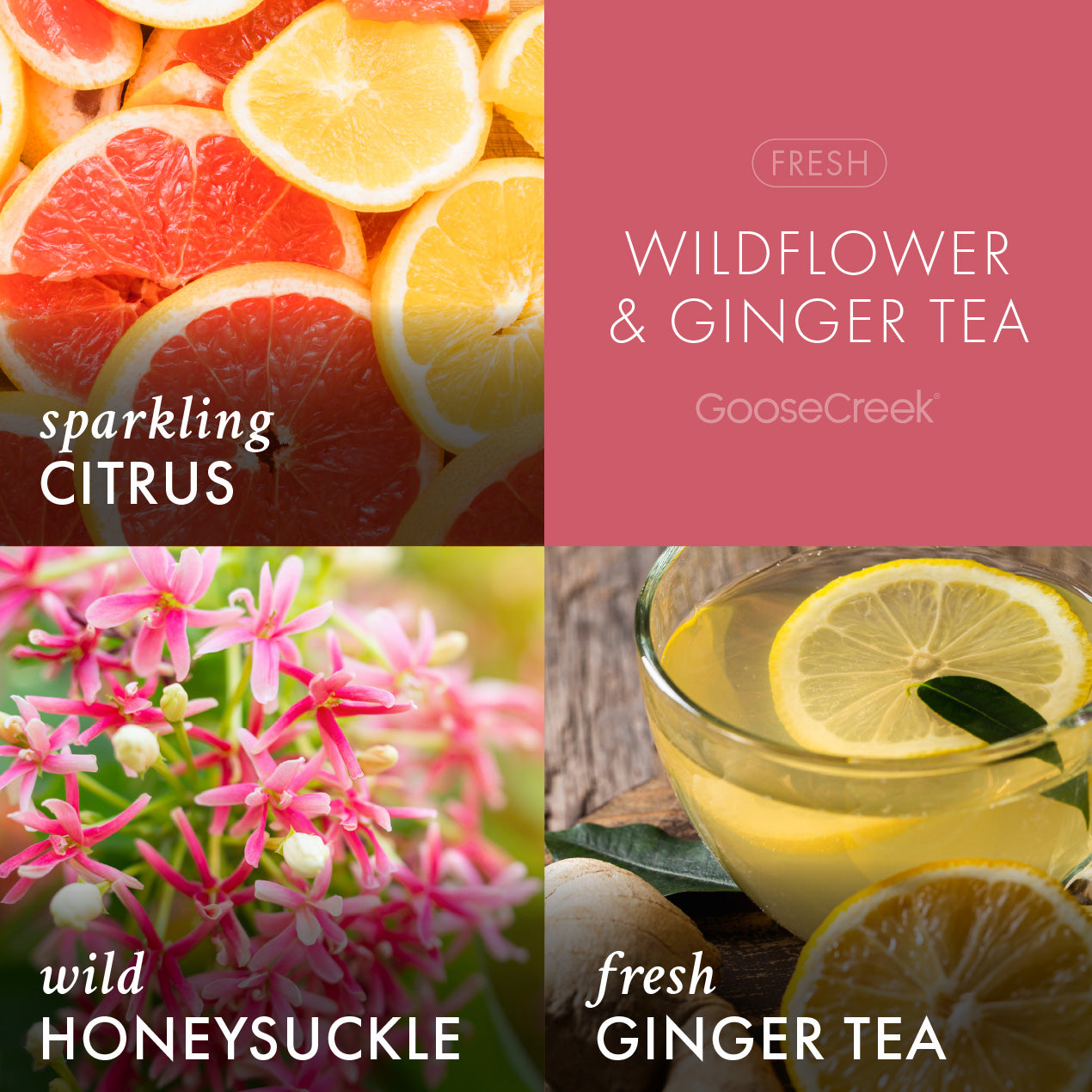 Wildflower Ginger Tea Aromatherapy 3-Wick Candle - Image 2